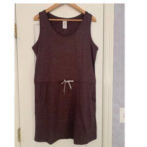 Member's Mark Women's Adj Drawstring Semi Fitted Favorite Soft Dress Purple M